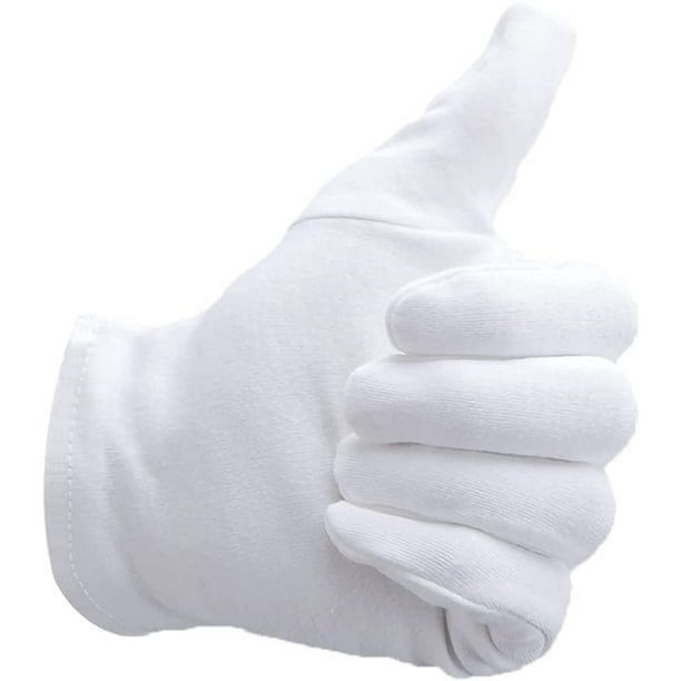 5 pairs White Formal Gloves Tuxedo Honor Guard Parade Santa Inspection Tool US